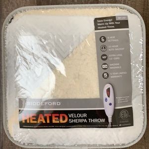 Heated velour blanket